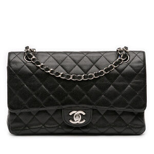 Pre-Loved Chanel Medium Classic Caviar Double Flap
